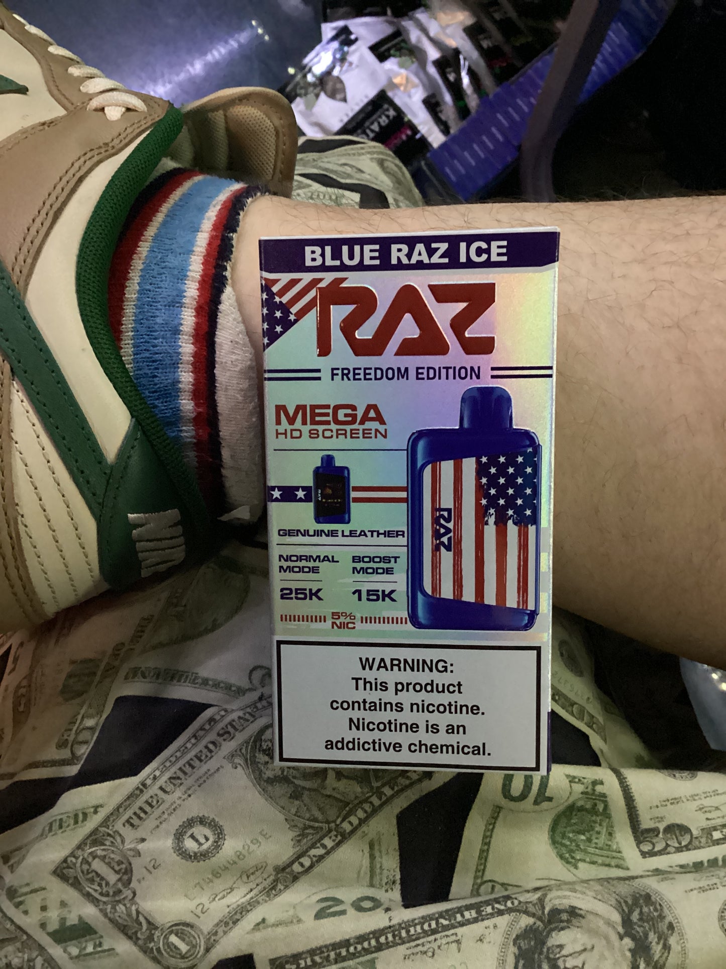 Raz dc25000 ltx 25k puff blue raz ice freedom edition