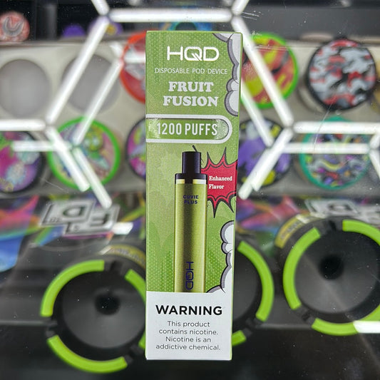 HQD fruit fusion 1200 puffs curvie plus