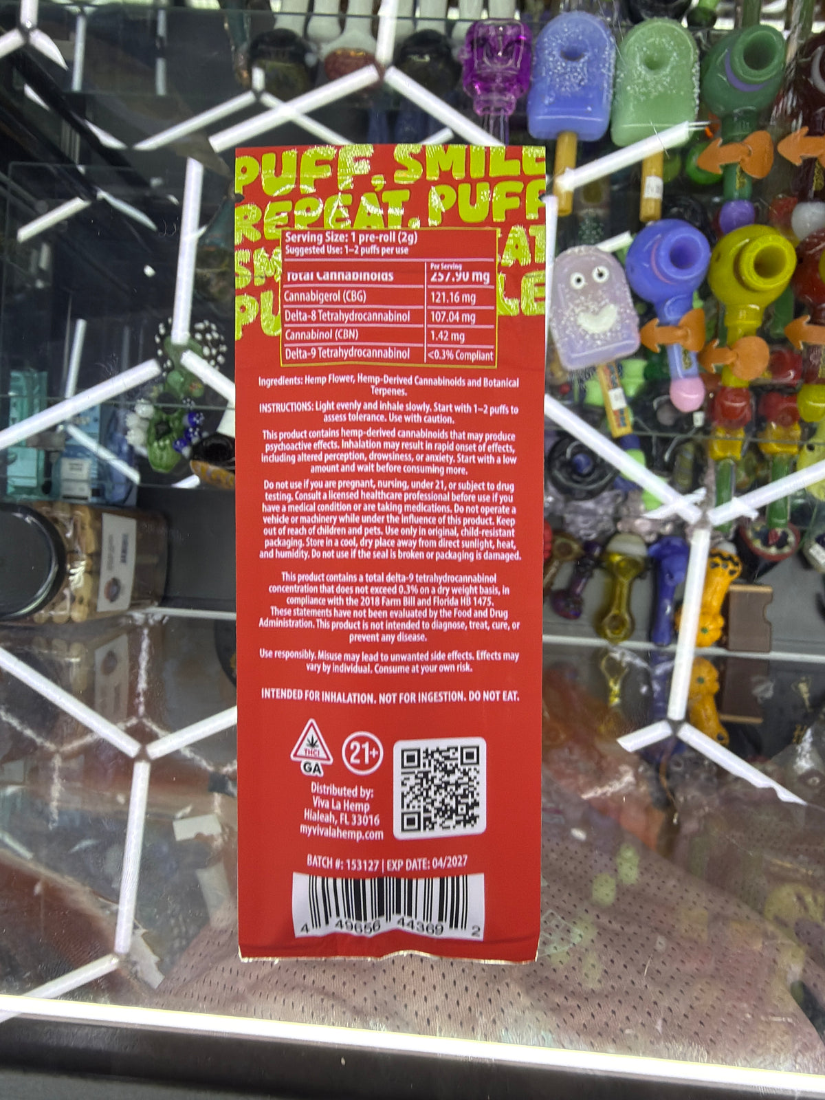Viva La Hemp Happy Mood 2g Hybrid preroll Disco Diesel