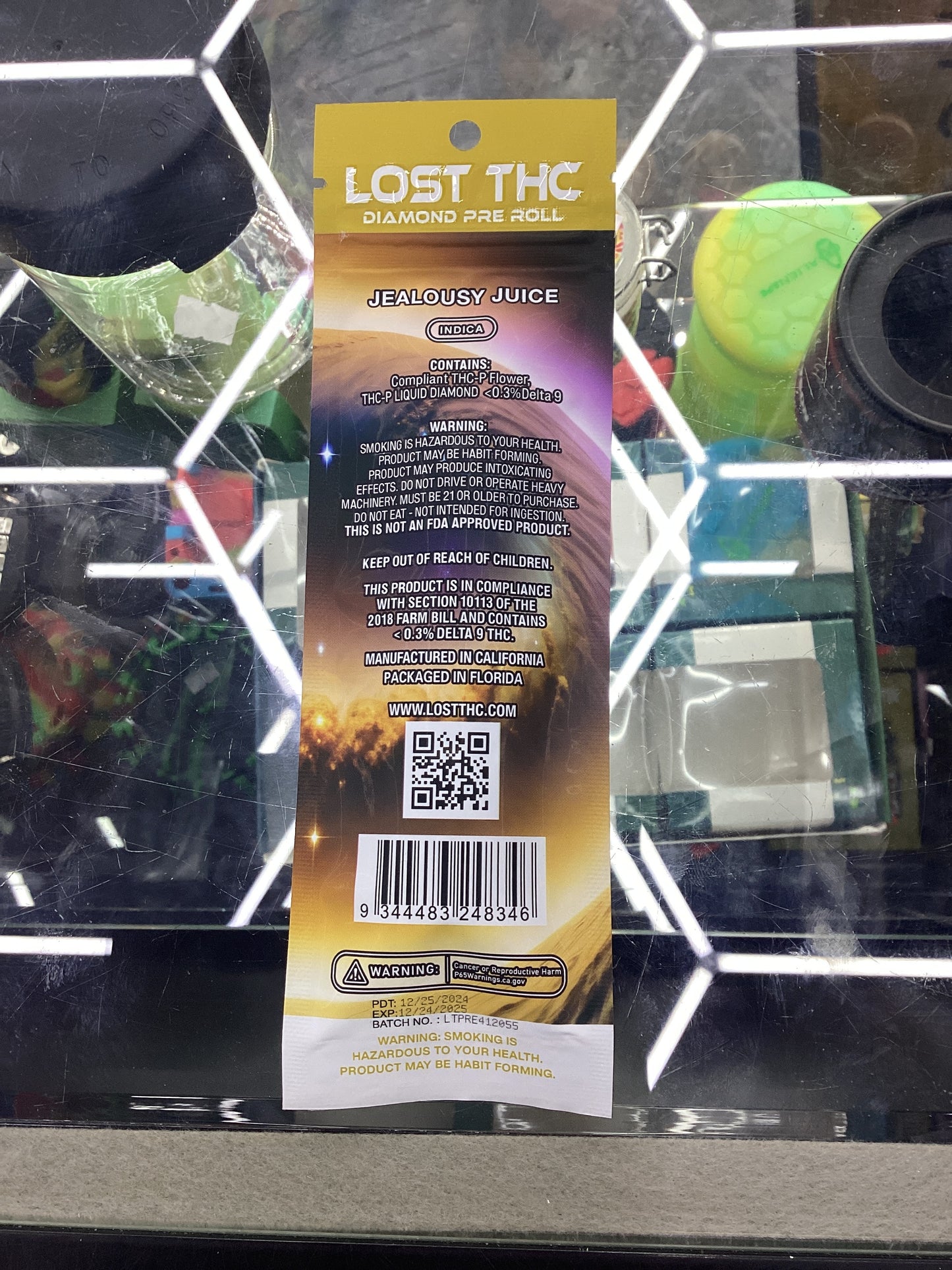 Lost thc-p pre-rolls, thcp liquid diamonds jelousy juice indica