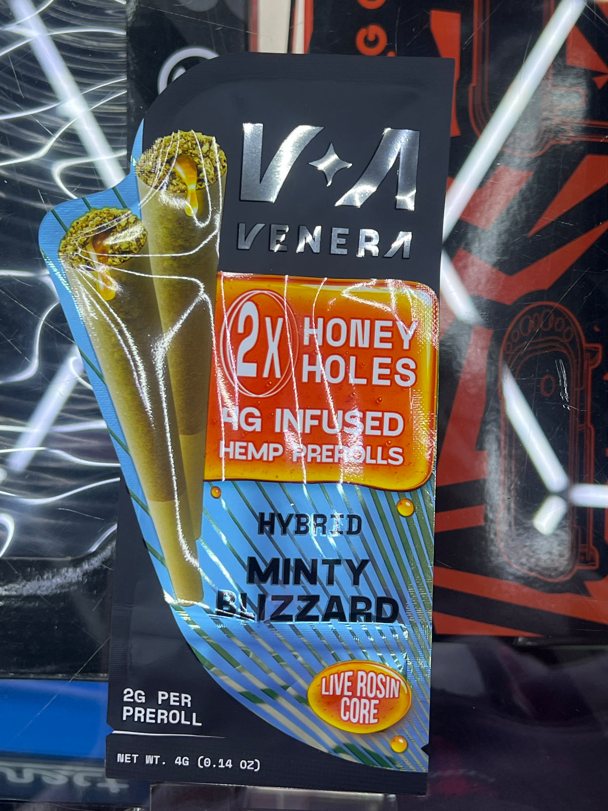 Venera 2x Honey Holes 4g infused Minty Blizzard Hybrid