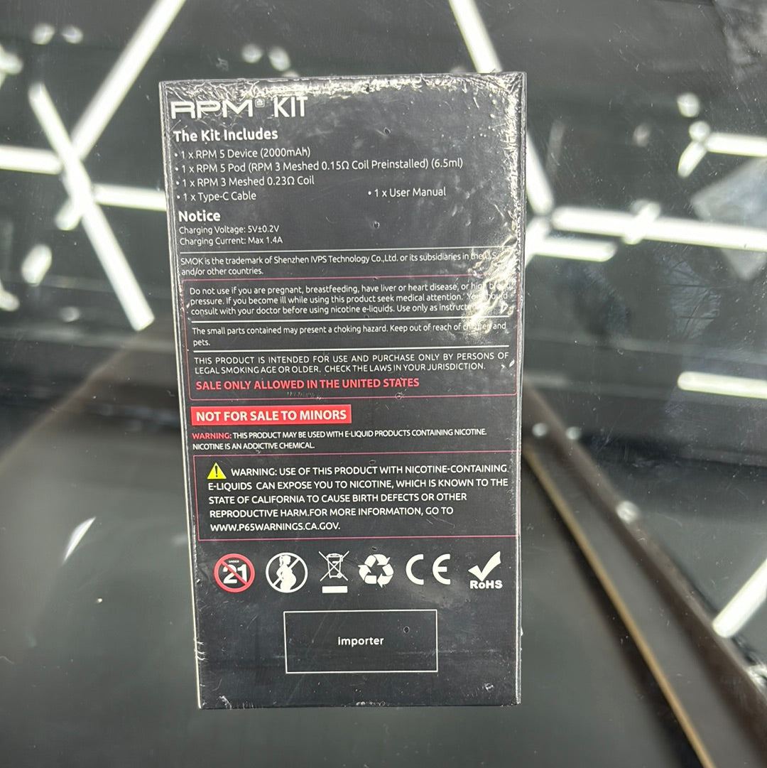 Smok rpm prism rainbow -built in 2000 MAH battery