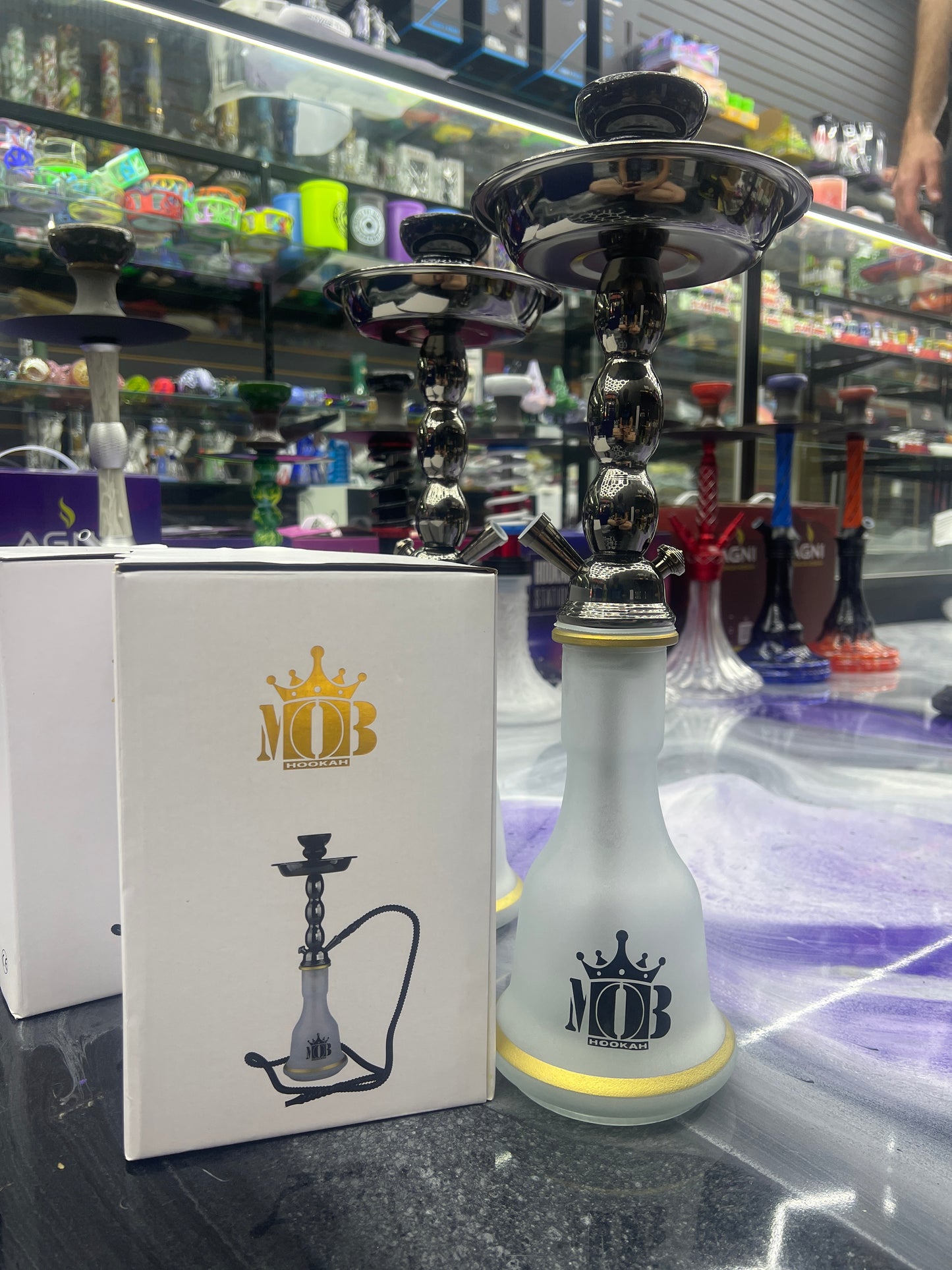 Mob marrakesh hookah 19’ black