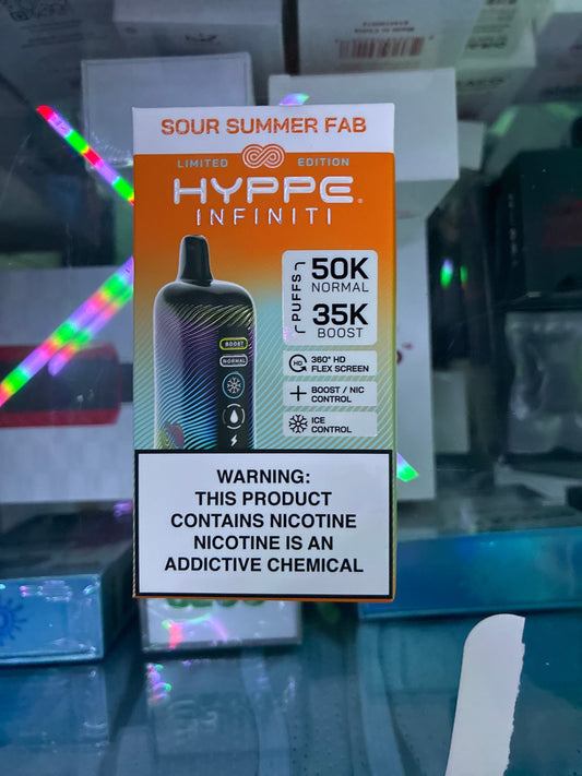 HYPPE INFINITY 50K puffs sour summer fab