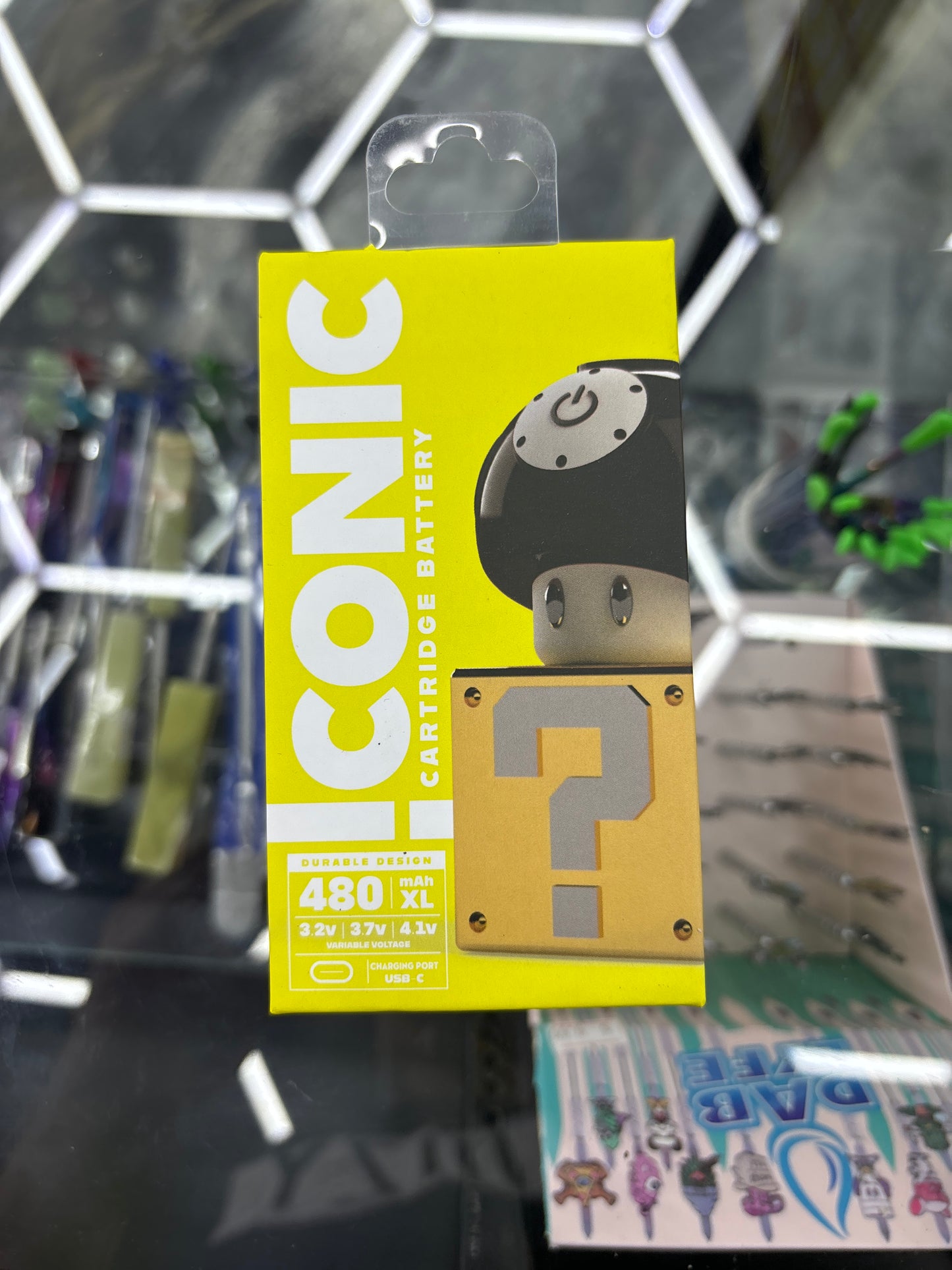 Iconic cartridge battery mushroom black