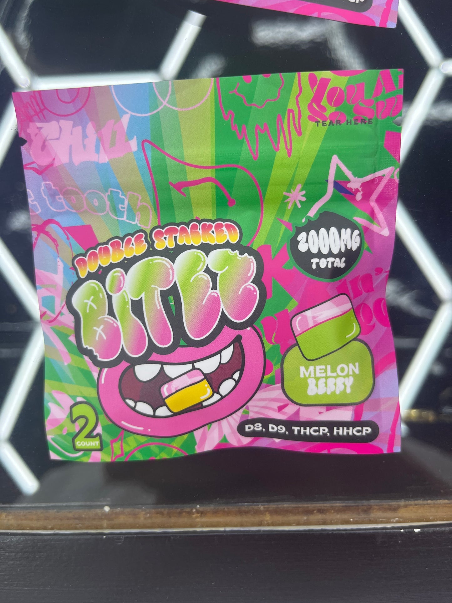 Double stacked bitez melon berry 2000mg