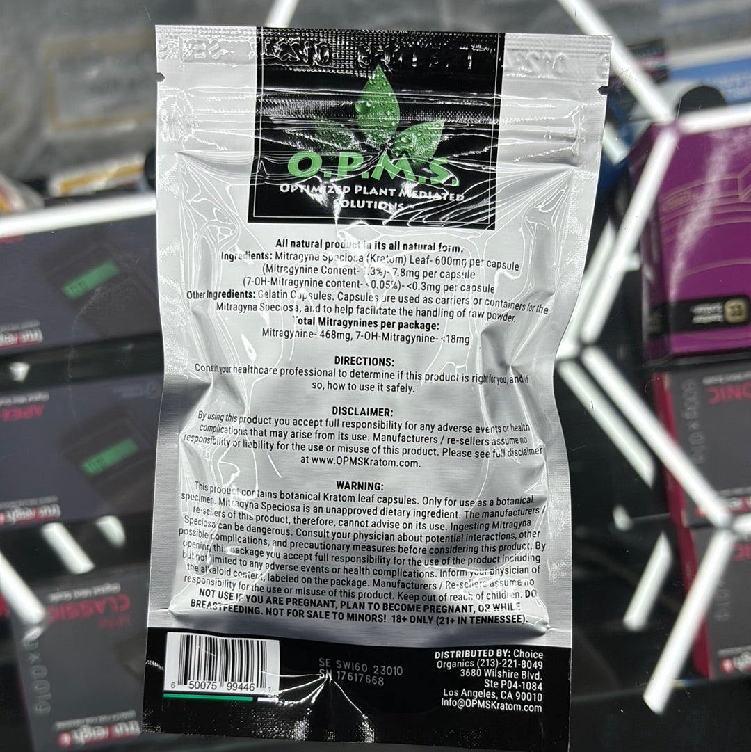 Opms indo 60caps kratom silver