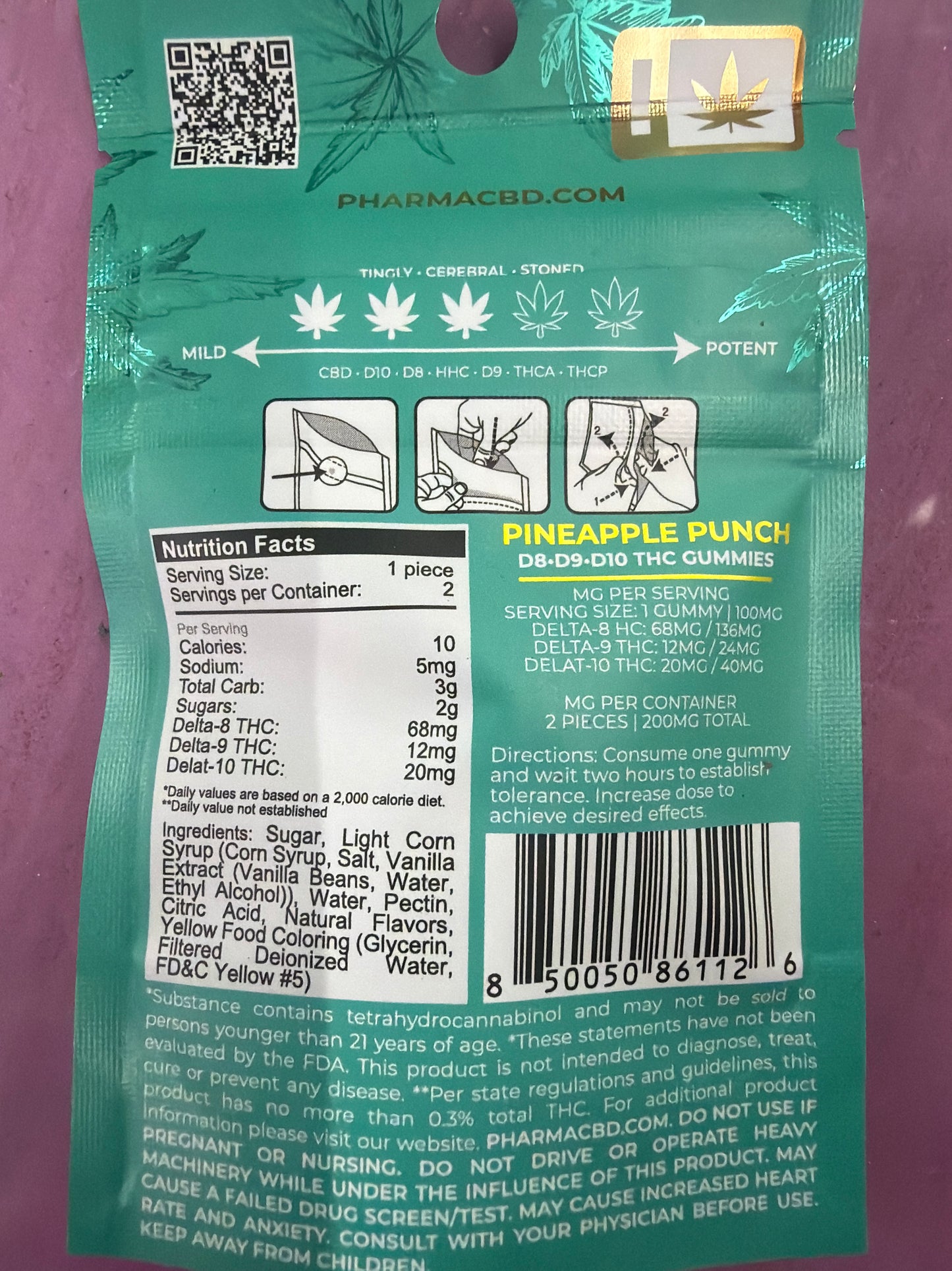 Pharma THC Euphoria Blend – Pineapple Punch