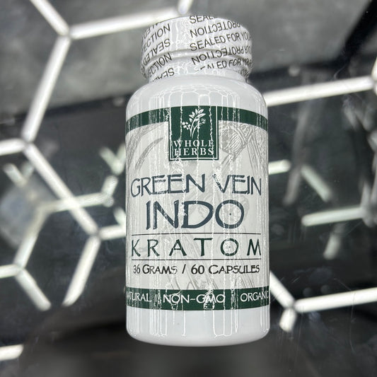 Whole herbs green vein info kratom 60caps