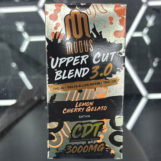 Modus upper cut blend 3.0 lemon, cherry gelato, sativa 3000mg