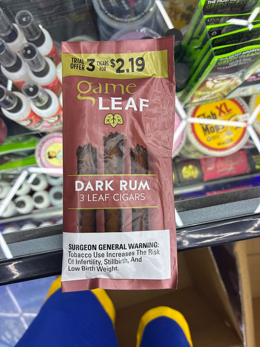 Game leaf dark rum 3pk
