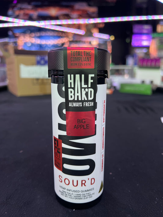 Half baked THCP sourd sumo gummy 10000mg 25ct jar big apple