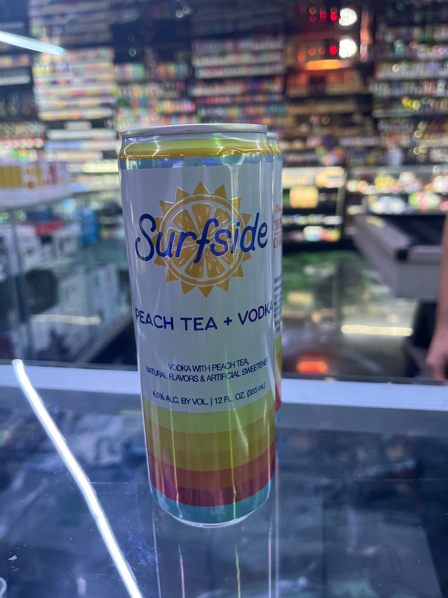 Surfside peach tea + vodka
