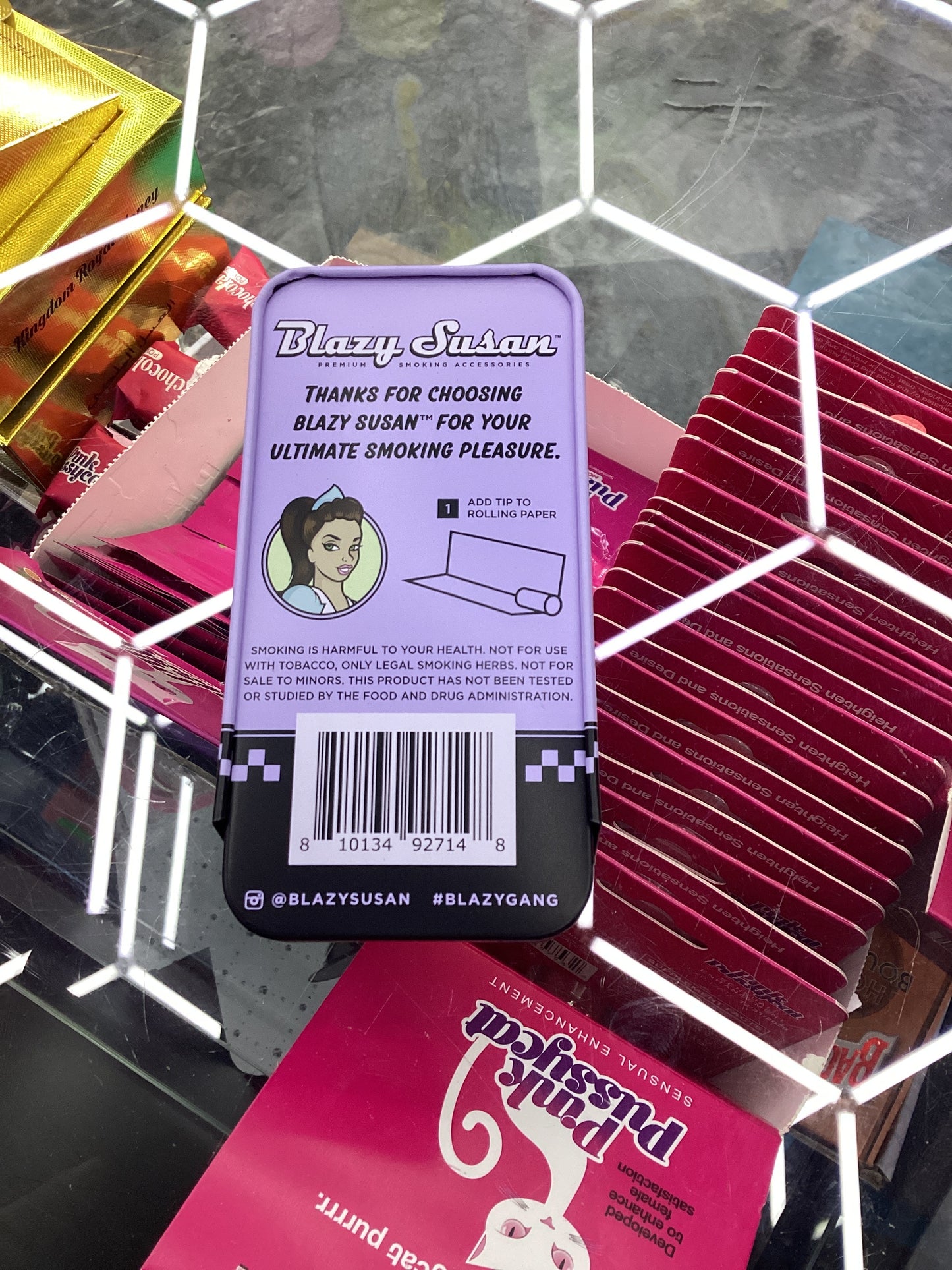 Blazy susan 100 tips purple pack