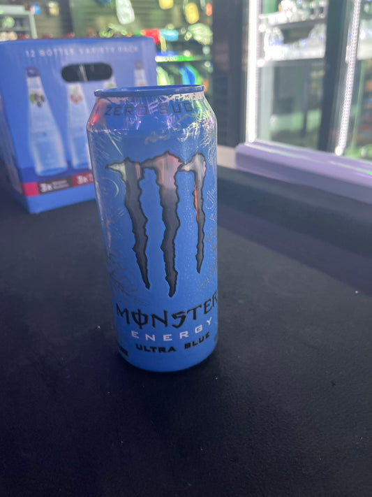 Monster energy ultra blue 16 oz