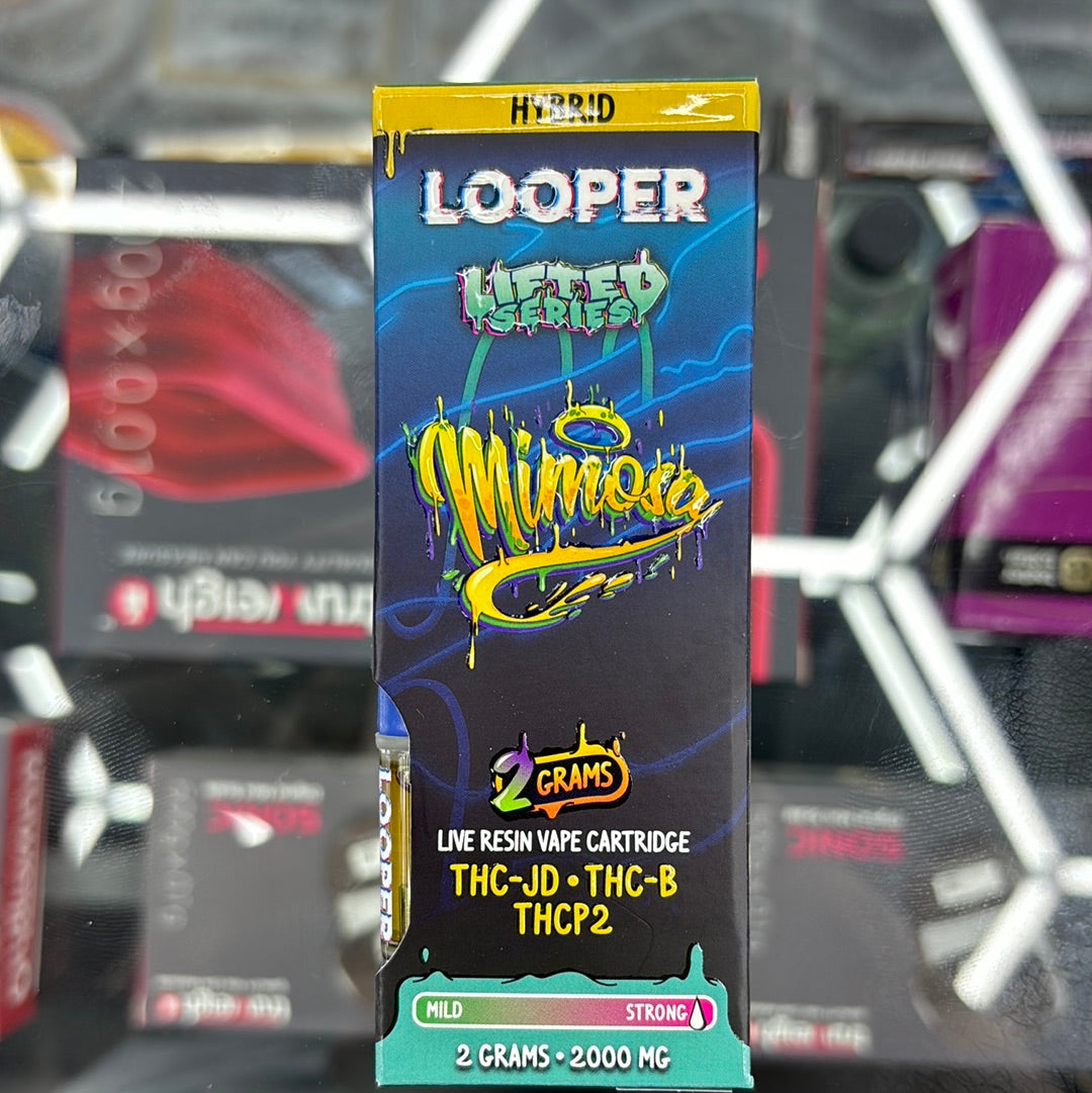 Looper lifted series, mimosa 2g live resin vape cartridge