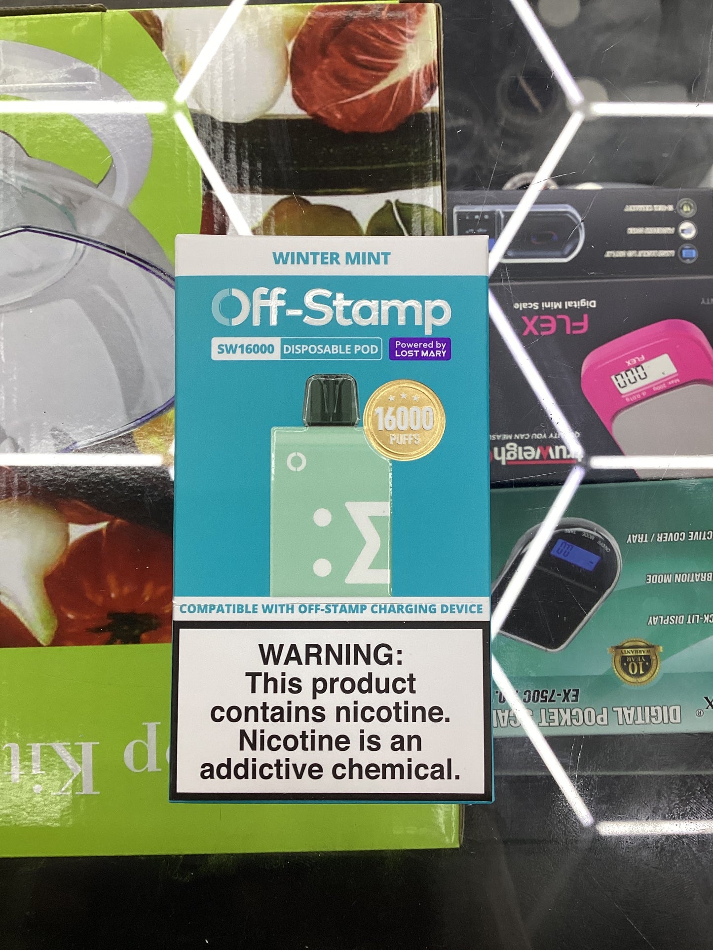 Off stamp pod winter mint