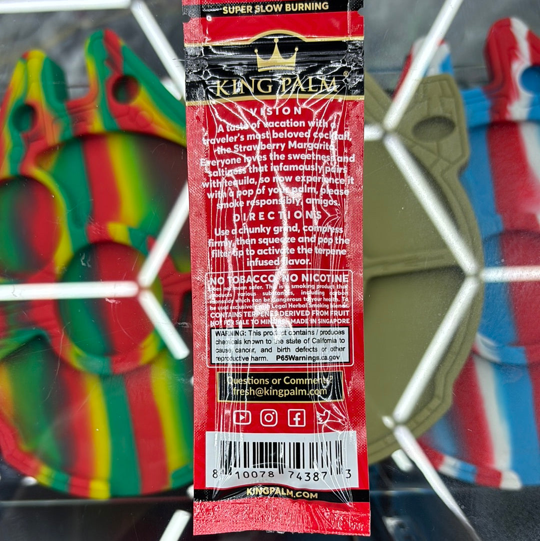 King palm margarita, two 1.5 gram king Palm cones