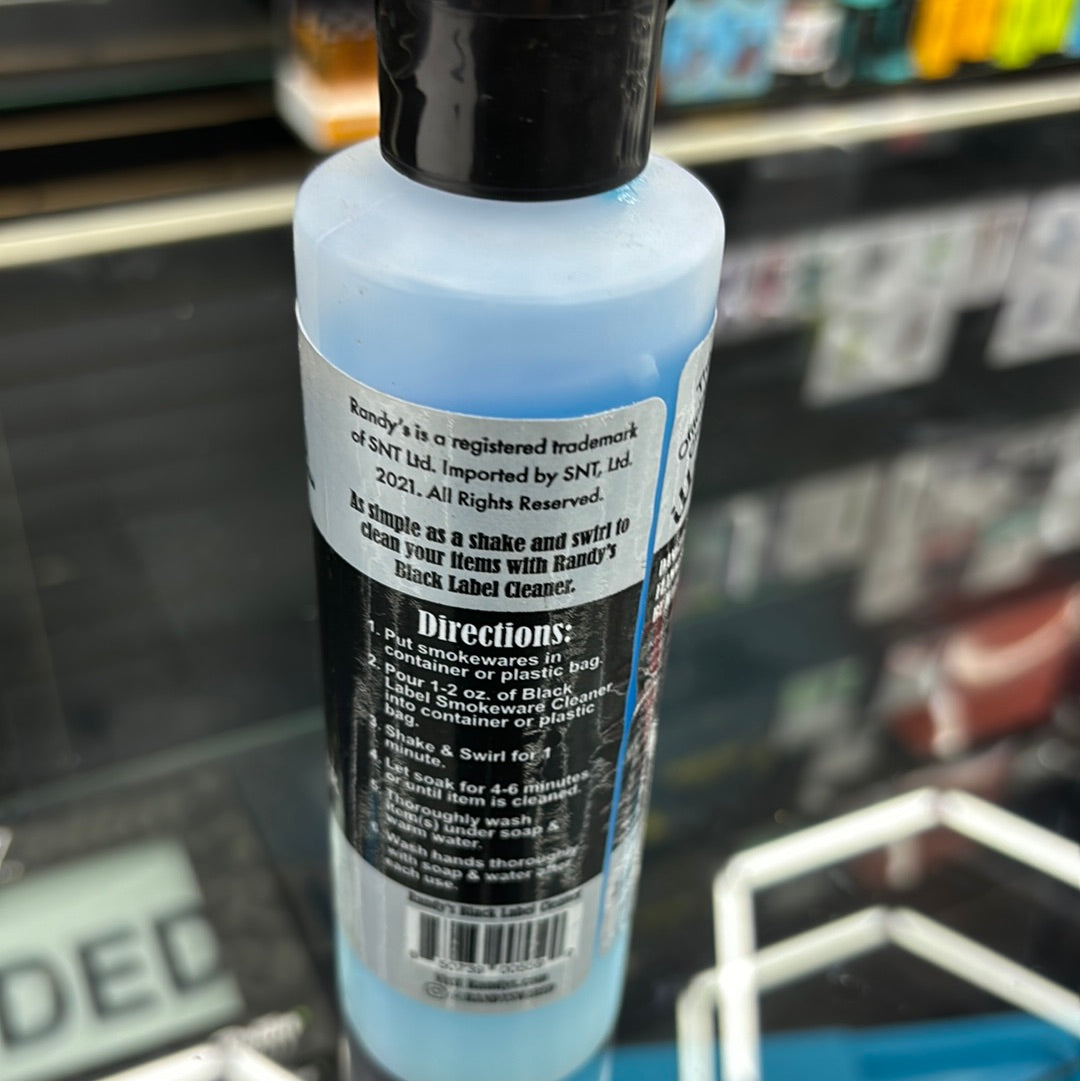 Randy’s black label 6 ounce smoke cleaner
