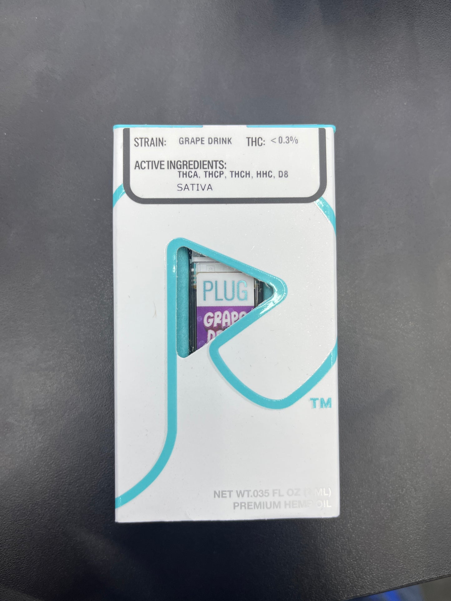 Plug play exotics 1ml cartridge thcp grape drink sativa