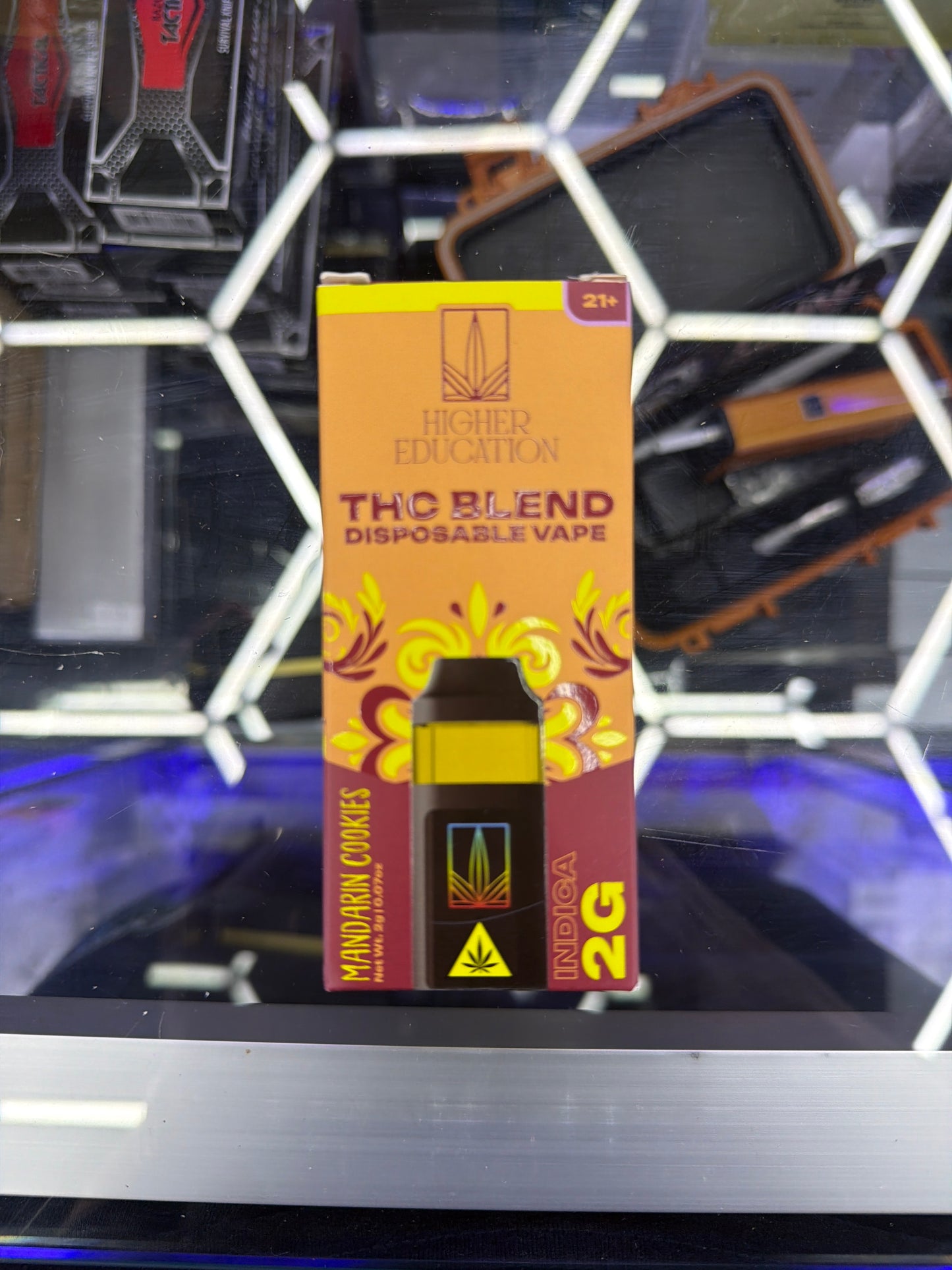 Higher Education Hemp blend 2g disposable vape Mandarin Cookies indica