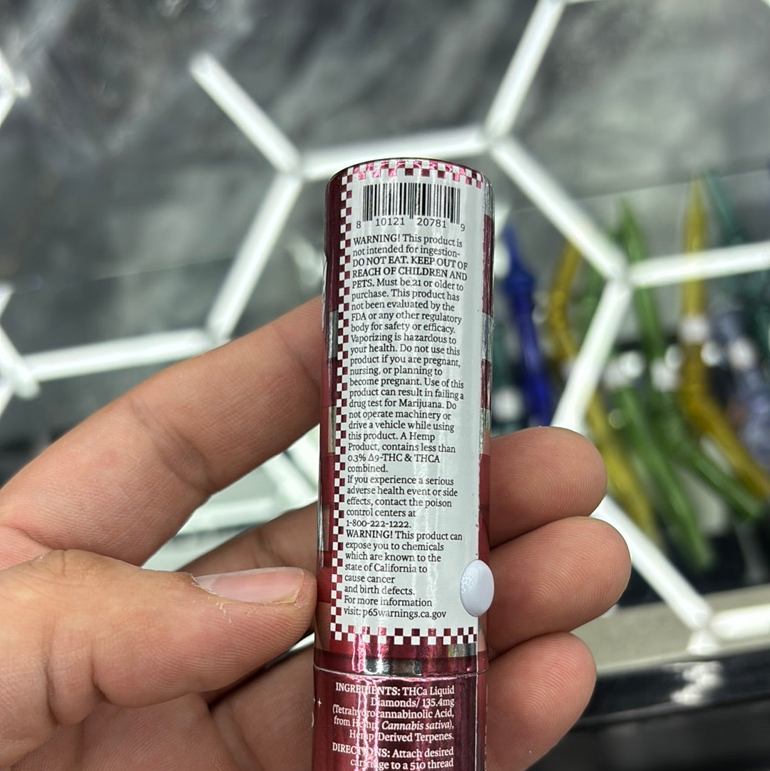 Twenty one Cannabis, THCA, liquid diamonds. Legend, OG, Indica, 2G vape cartridge￼