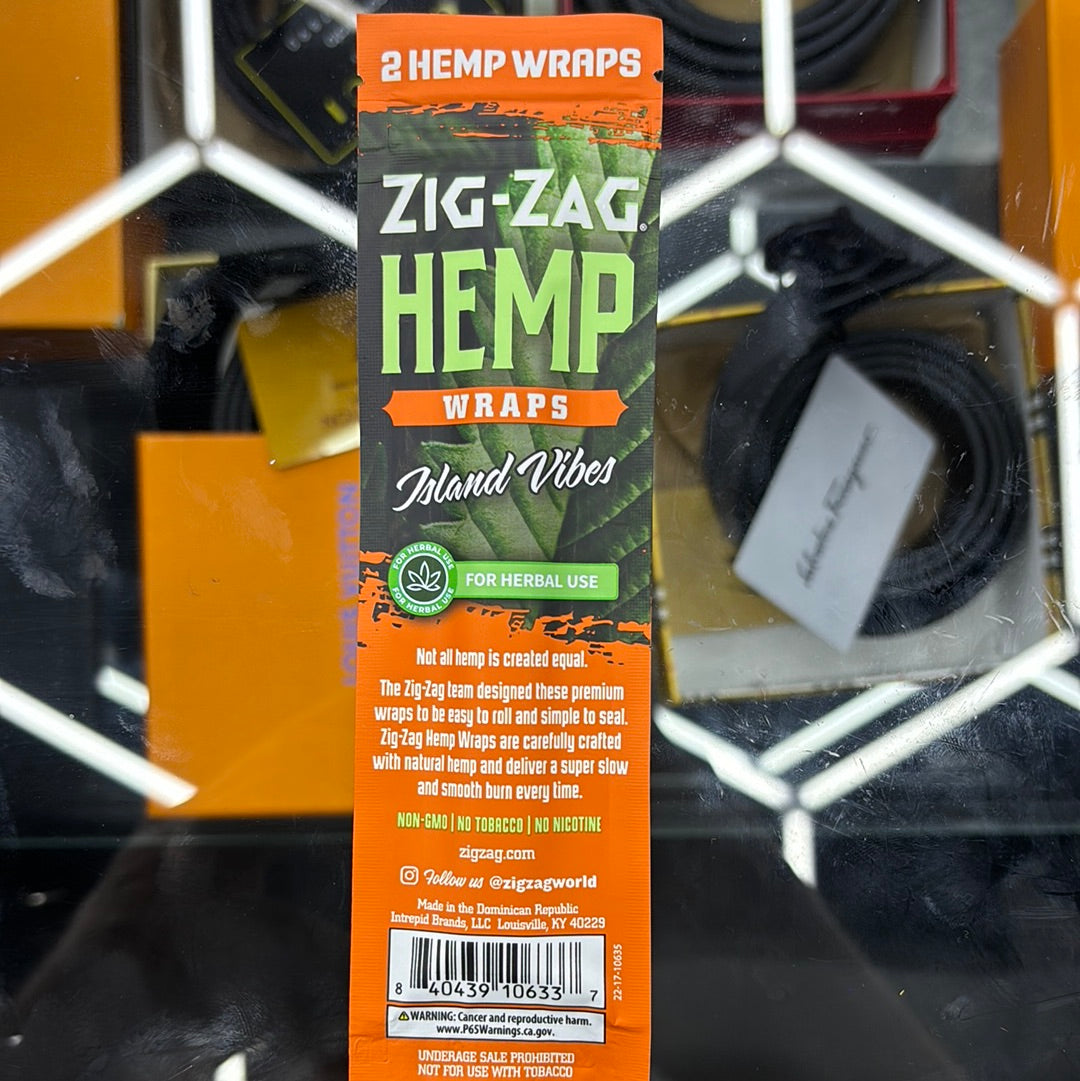 Zig-zag hemp wraps island vibes