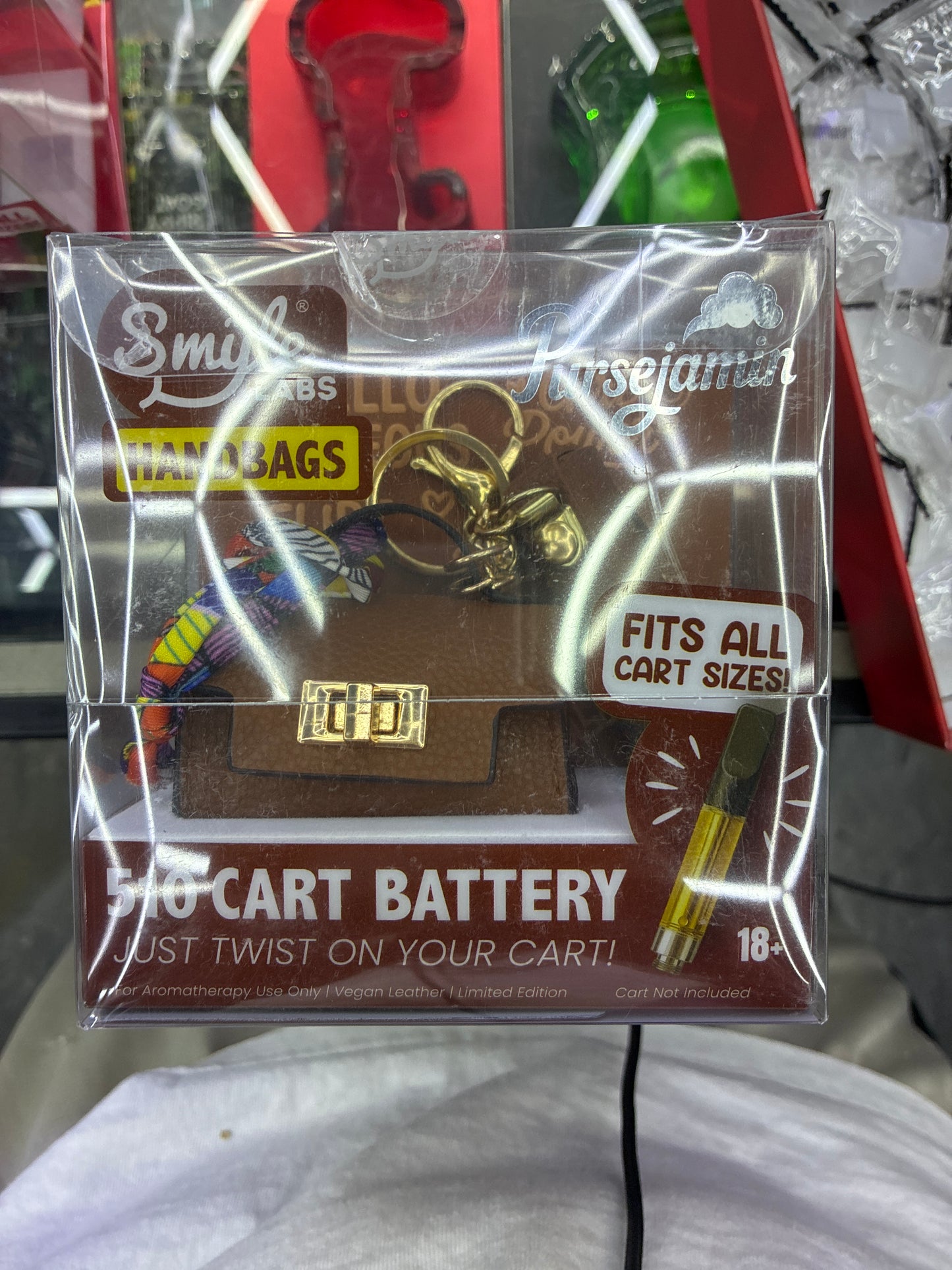 Smyle labs handbags 510 cart battery brown bag