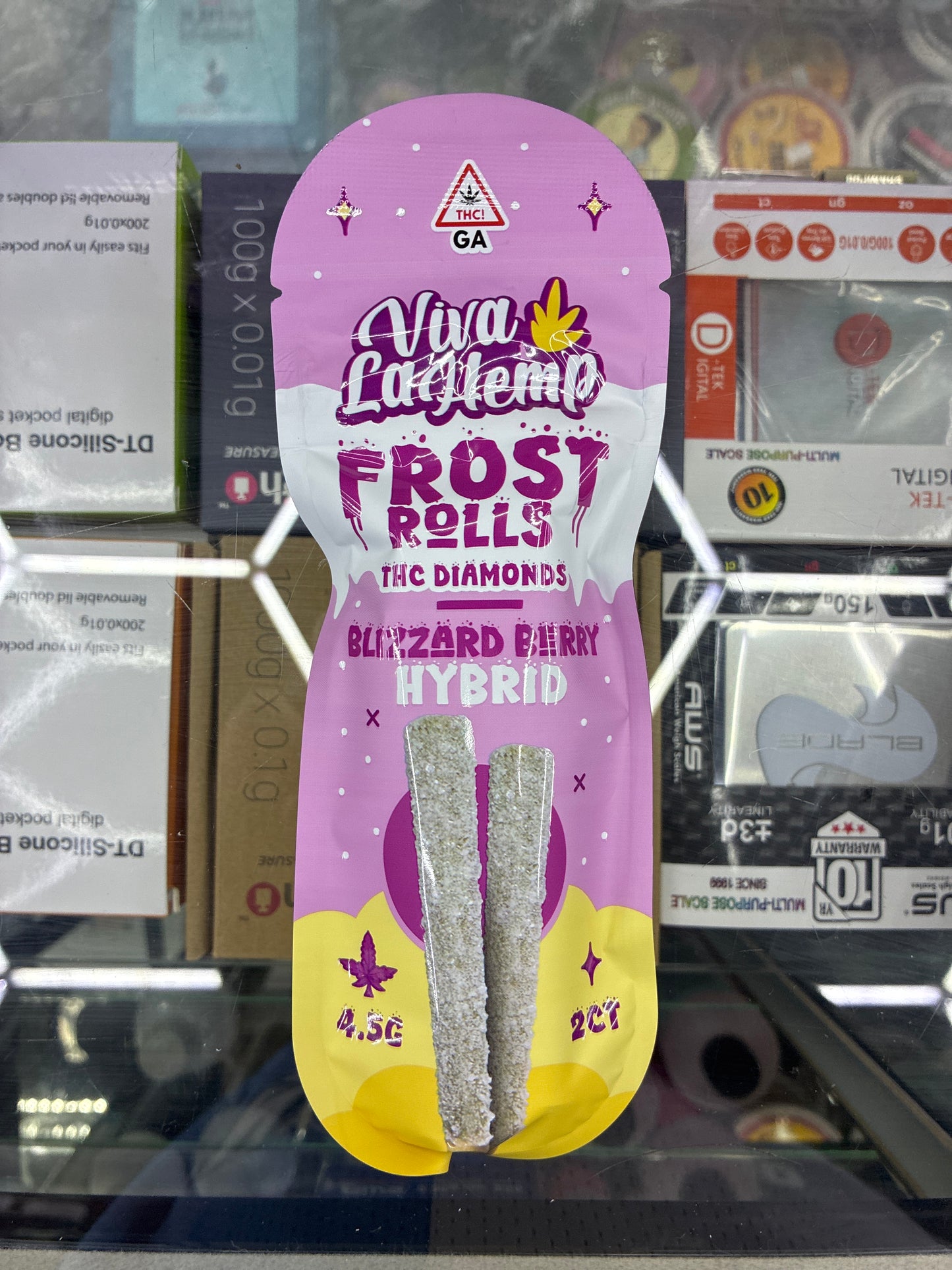 Viva la hemp frost rolls thca diamonds frost blizzard berry hybrid