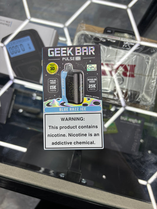 Geek bar pulse x blue razz ice