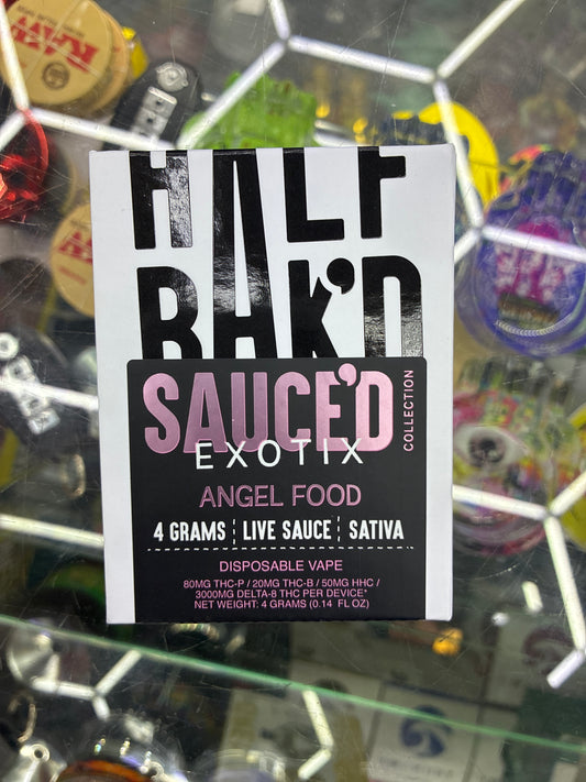 Half bakd 4g live sauce cartridge angel food sativa