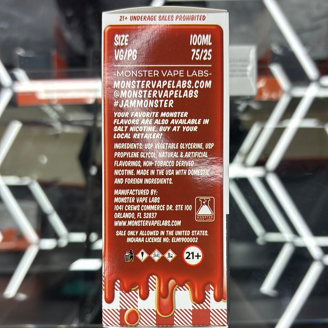 Jam, monster, PB, and strawberry 3MG