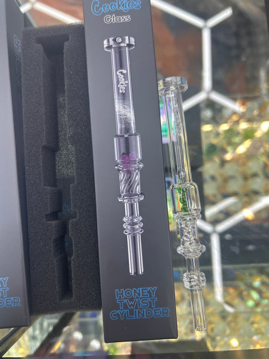Cookies glass nectar collector honey twist cylinder
