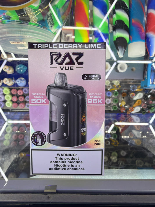 Raz Vue Kit 50k puff disposable Triple Berry Lime