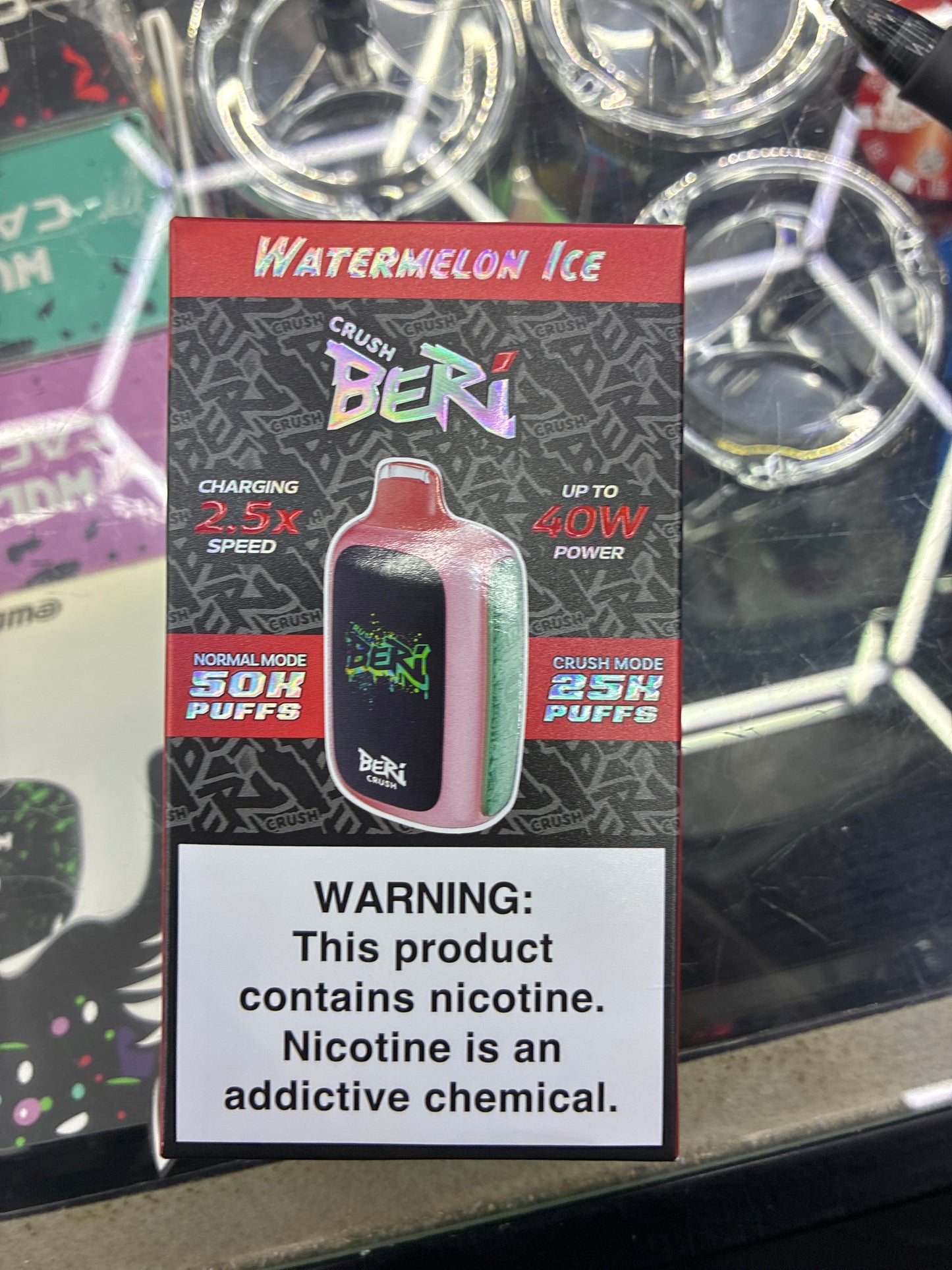 Crush beri watermelon ice 50k puffs