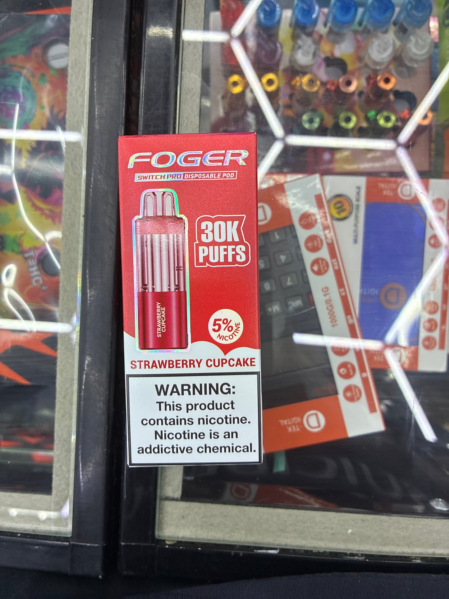 Fogger switch pro disposable pod 30k puffs strawberry cupcake