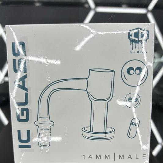 Ic glass brooks 14mm male banger with Turnball grabber included