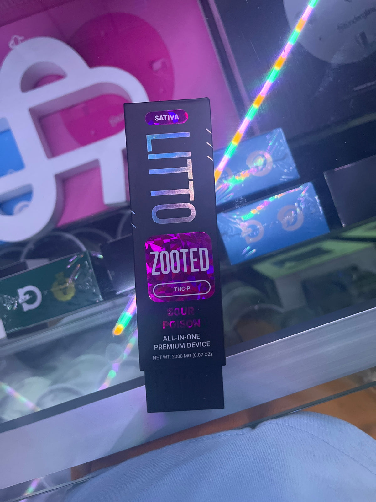 Litto zooted thcp 2000mg disposable sour poison