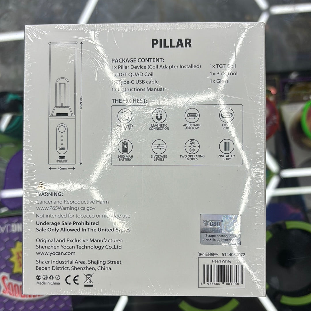 Yocan pillar white e-rig