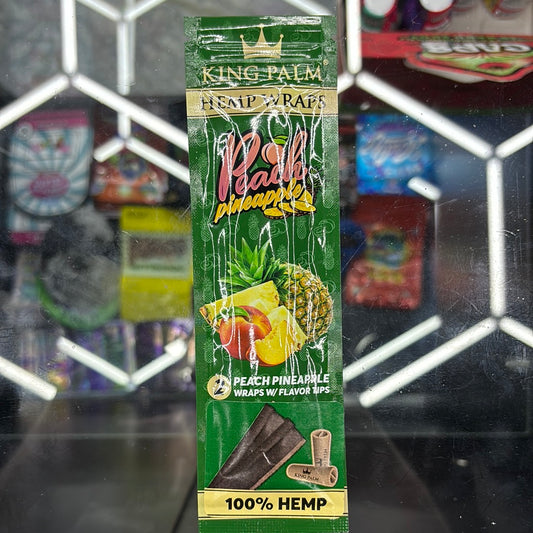 King palm hemp wraps, peach pineapple
