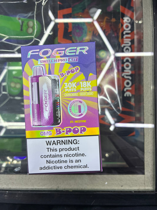 Fogger switch pro disposable kit 30k puffs omg bpop