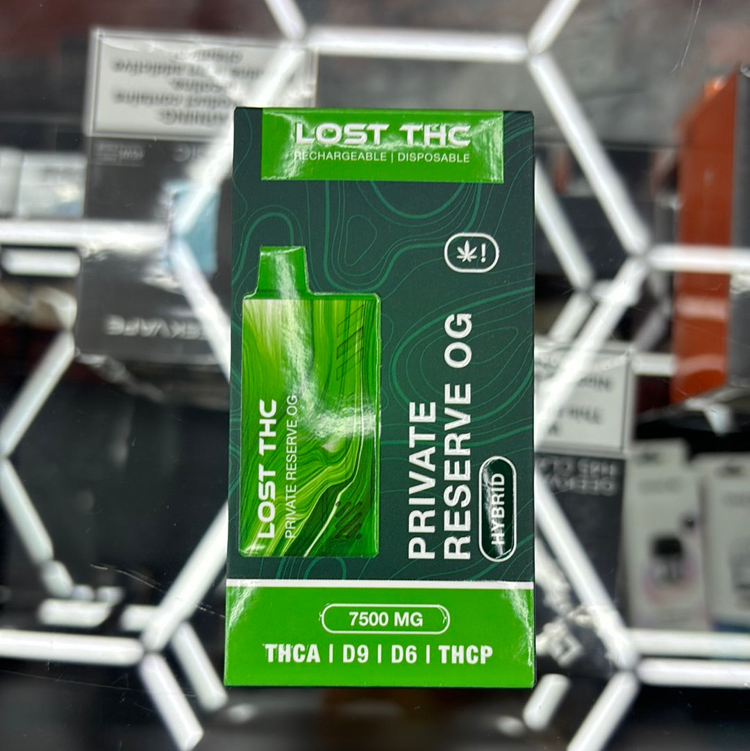 Lost thc private reserve OG, hybrid, 7.5 G