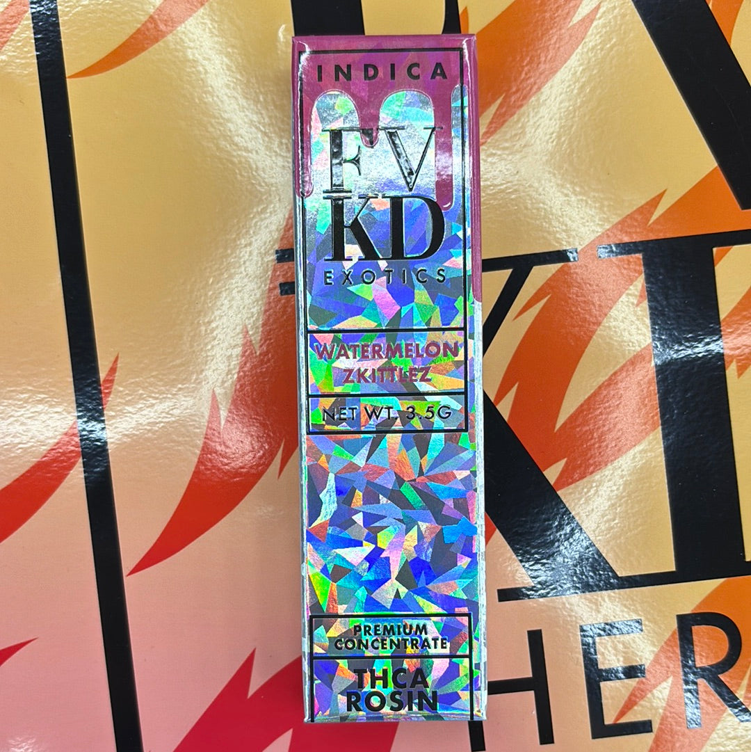 Fvkd exotics watermelon skittlez , 3.5G Indica THCA rosin