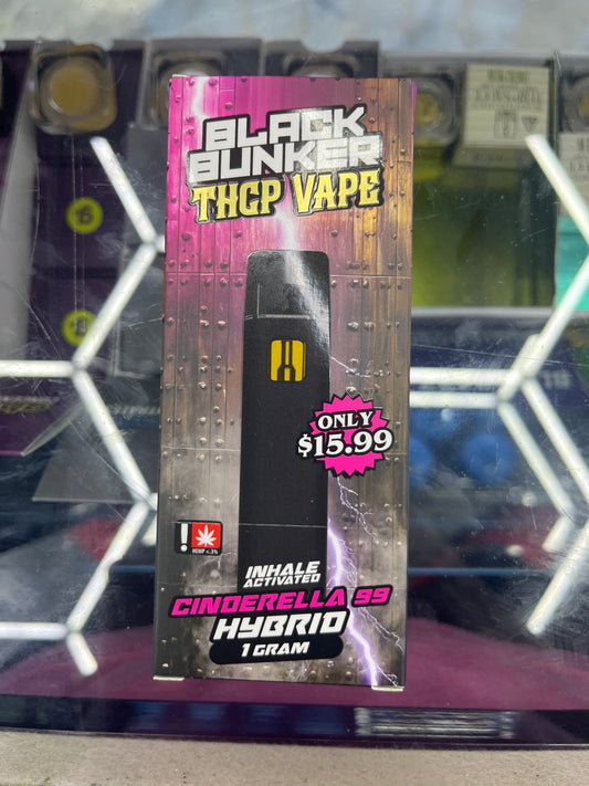 Black bunker thcp vape 1g cinderella 99 hybrid