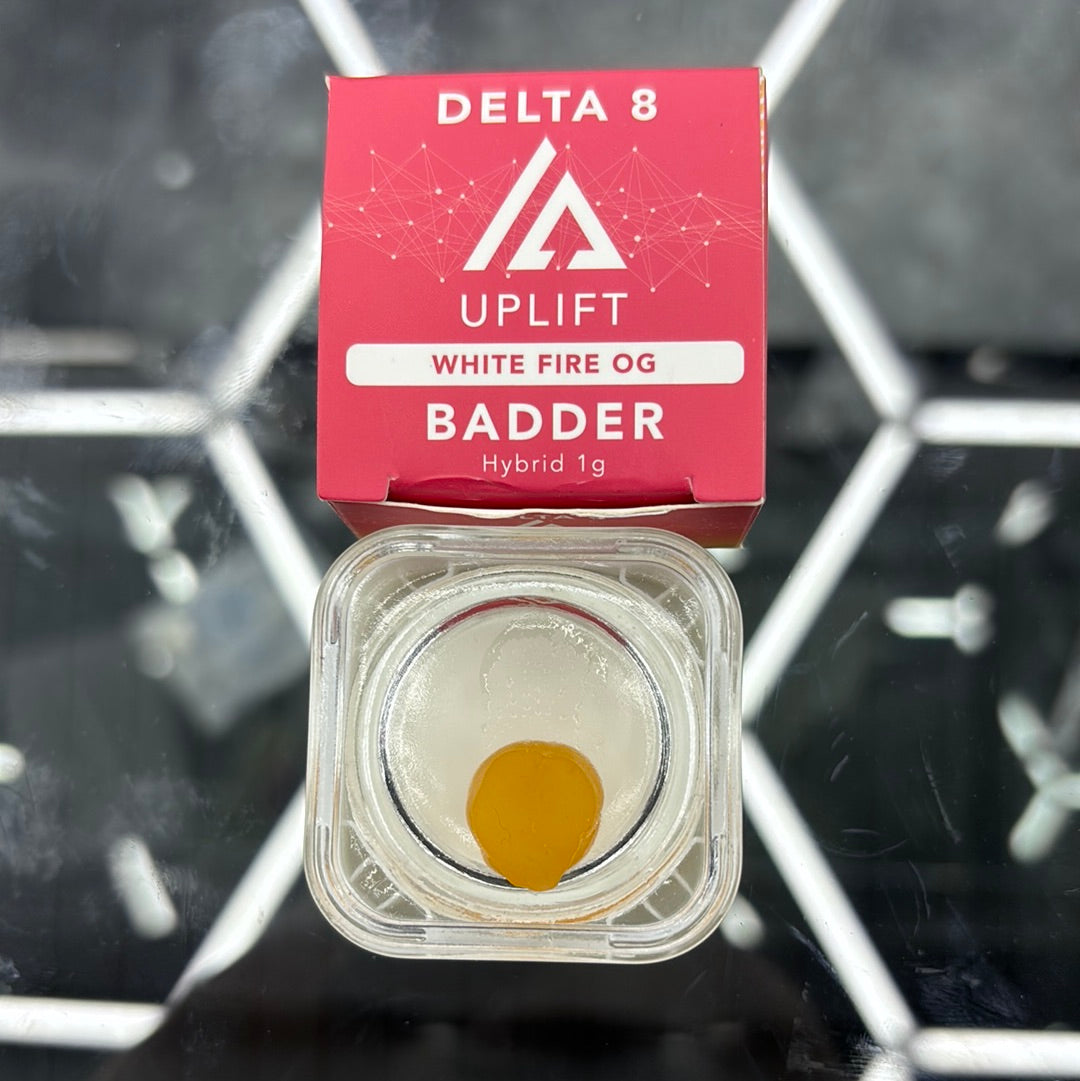 Uplift Delta, eight white fire OG batter hybrid 1G