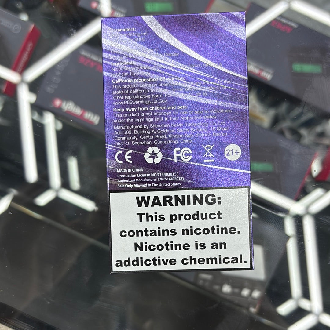 Czar triple berry ice, 9000 puffs