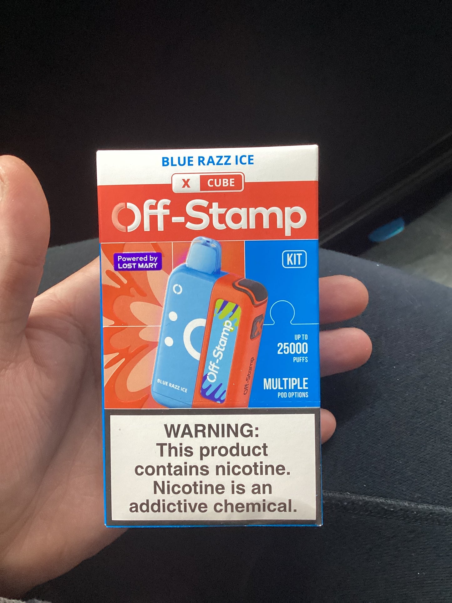 Off stamp classic x cube kit 25K blue razz ice