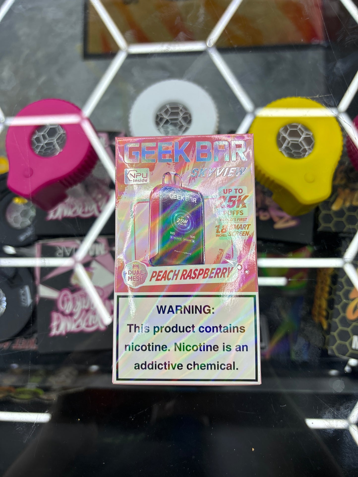 Geek bar skyview peach raspberry