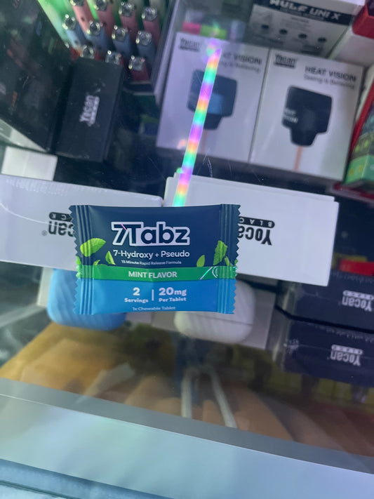 7tabz 7 hydroxymitragynine mint flavor pseudo 20mg 2 servings