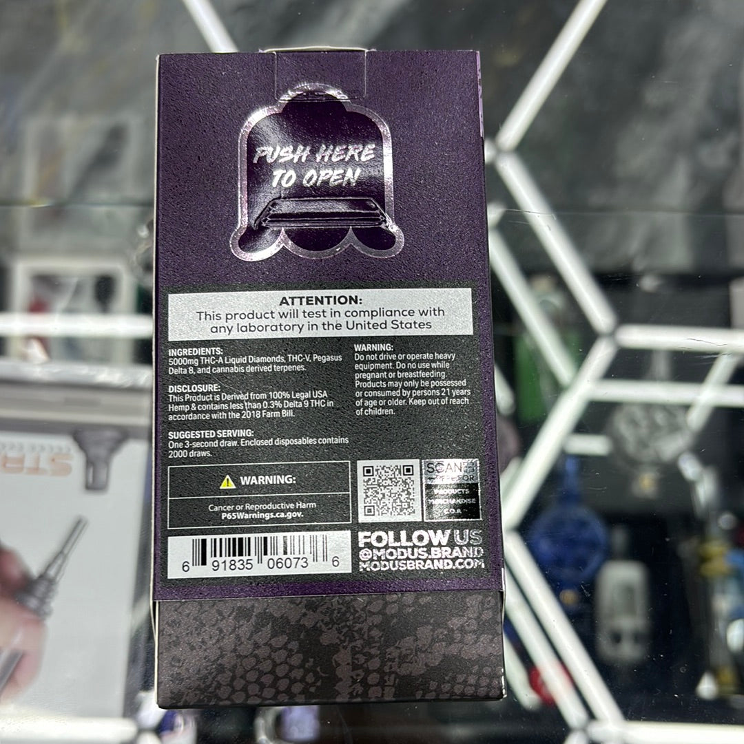 Modus presidential blend grape zoda indica 5G disposable